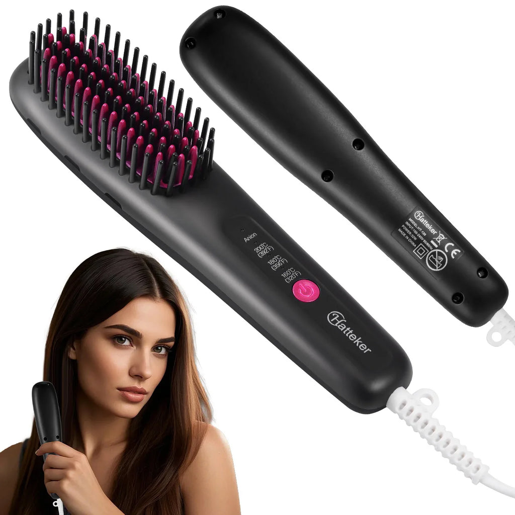 Hair Straightening Brush Portable