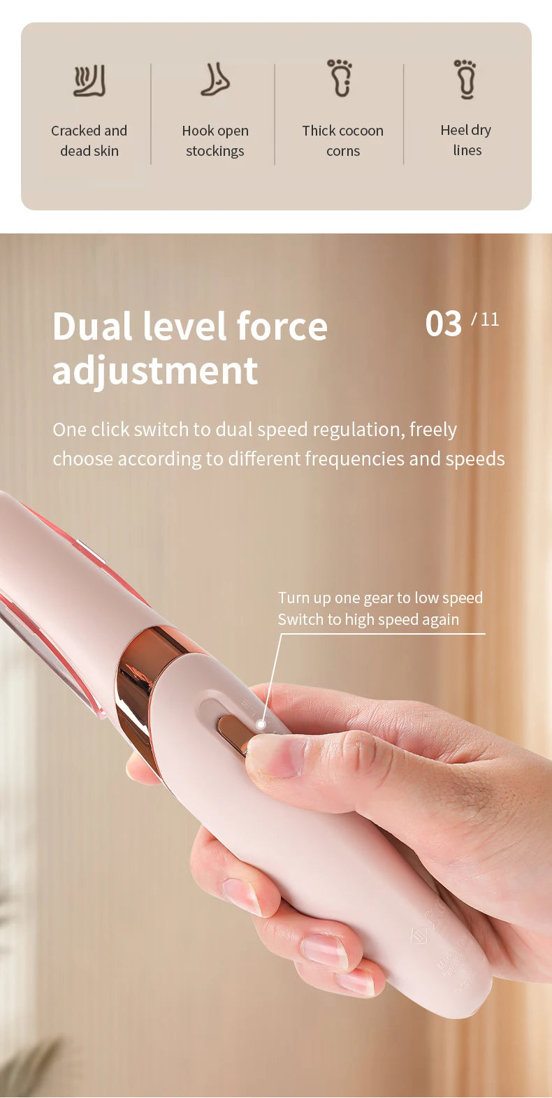 Electric Foot Grinder Automatic