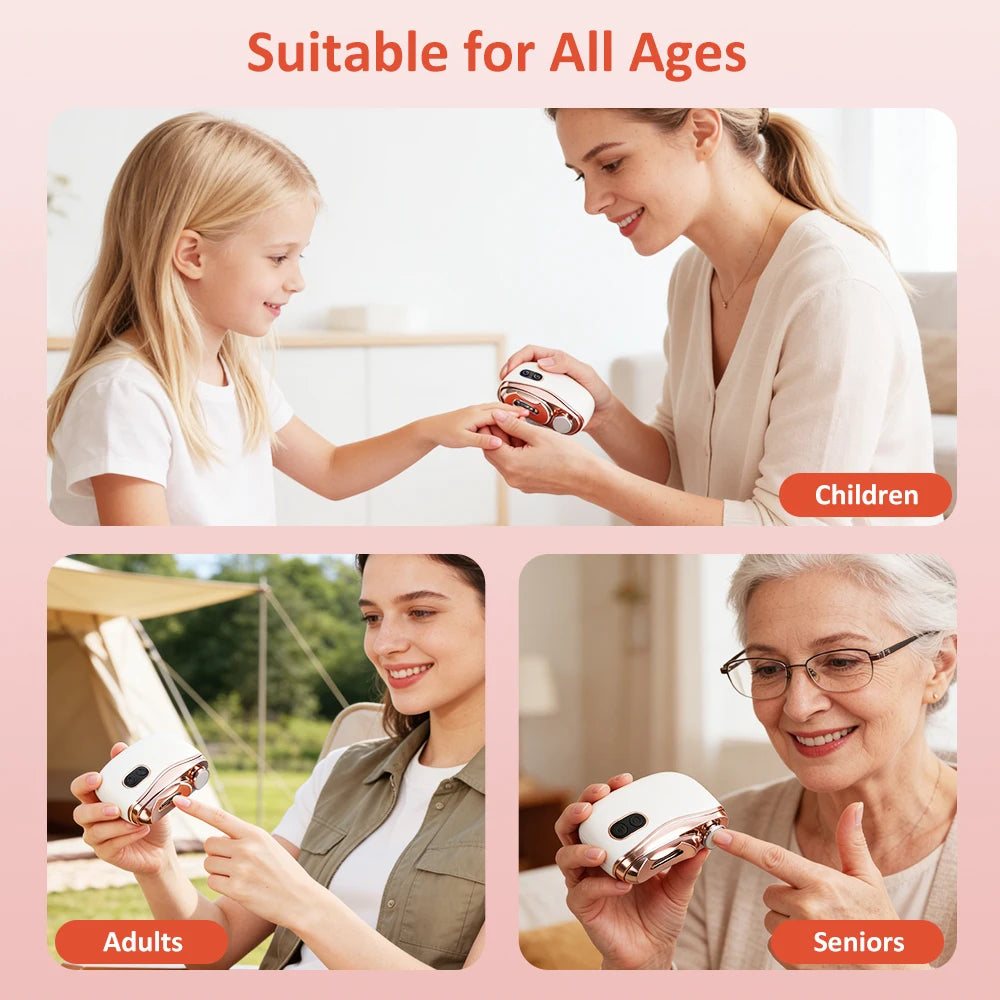 Automatic Electric Nail Trimmer & Nail Polishing With LED Light