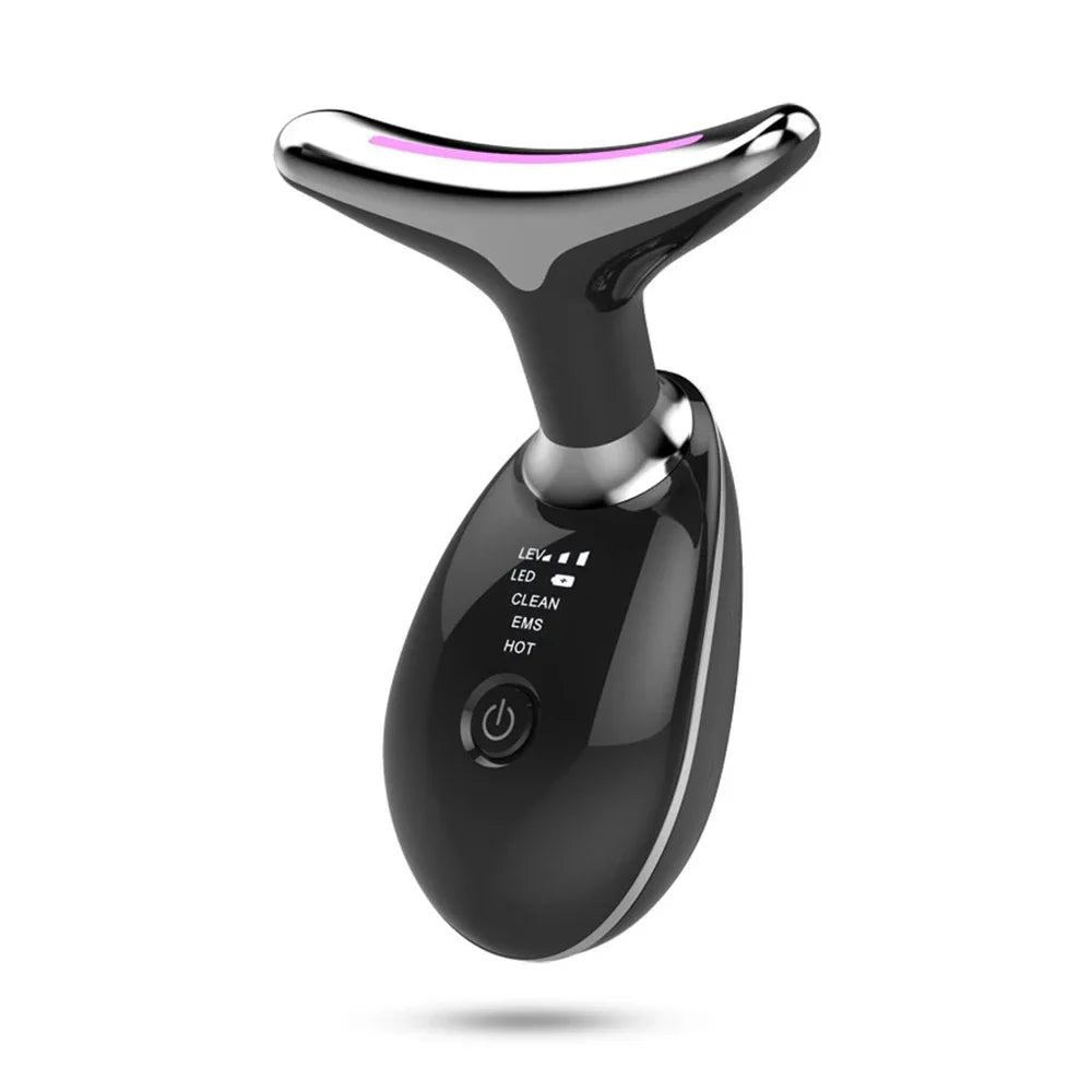 Face Neck Lift Beauty Device EMS Facial Massager LED Light Therapy Double Chin Remover Skin Rejuvenation Tightening Anti Wrinkle